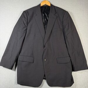 John Varvatos Men's 46R Charcoal Wool Suit Jacket Blazer Premium Tailored